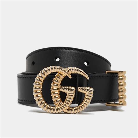 Gucci Women's Torchon Double G Buckle Leather Belt